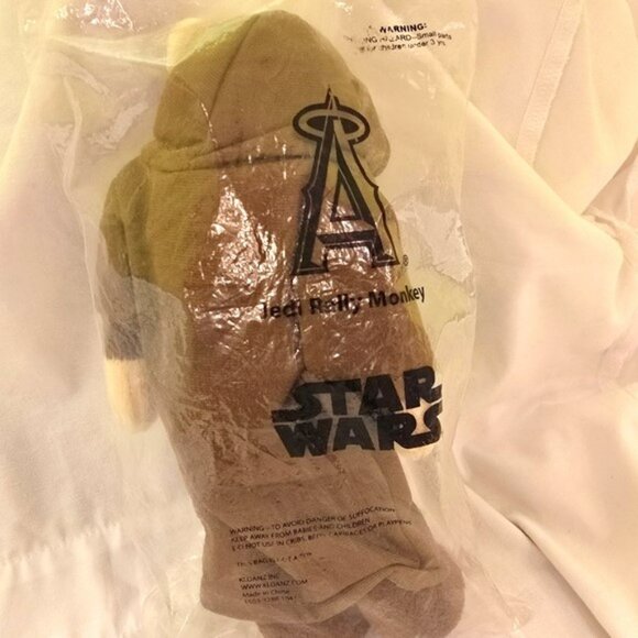 Rare Star Wars Jedi Rally Monkey Stuffed Toy Animal MLB Los Angeles Angels Obi - Picture 7 of 14